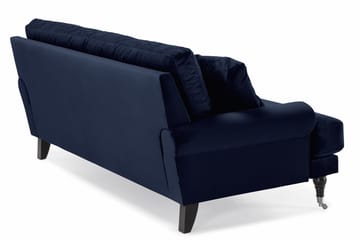 Andrew 2-seters Fløyelssofa - Blå - Møbler - Sofaer - Fløyelssofaer