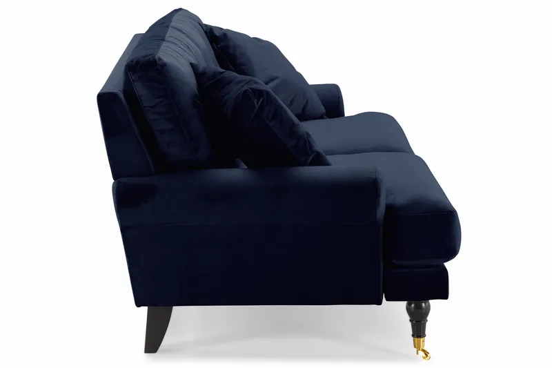 Andrew 2-seters Fløyelssofa - Blå - Møbler - Sofaer - Howard-sofaer