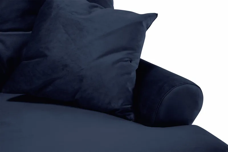 Andrew 2-seters Fløyelssofa - Blå - Møbler - Sofaer - Howard-sofaer