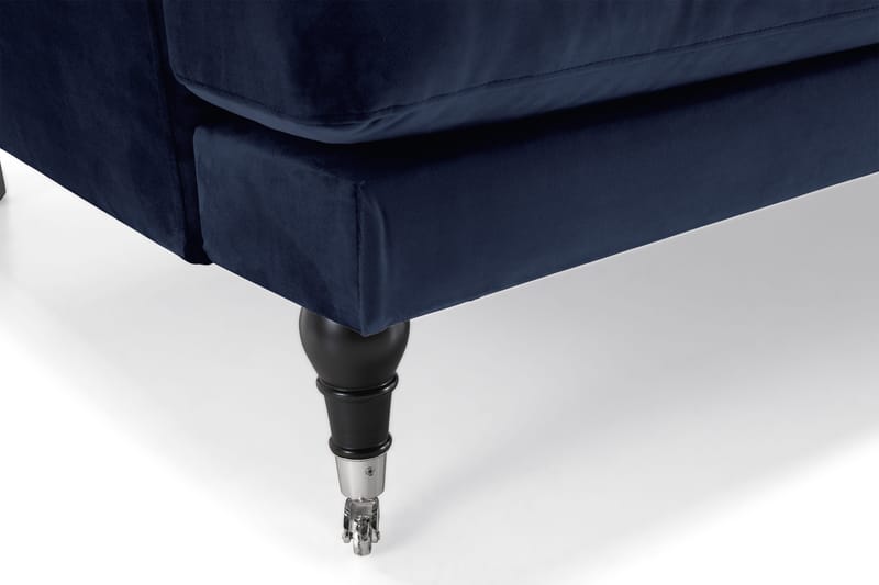 Andrew 2-seters Fløyelssofa - Blå - Møbler - Sofaer - Howard-sofaer