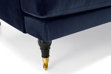 Andrew 2-seters Fløyelssofa - Blå - Møbler - Sofaer - Howard-sofaer