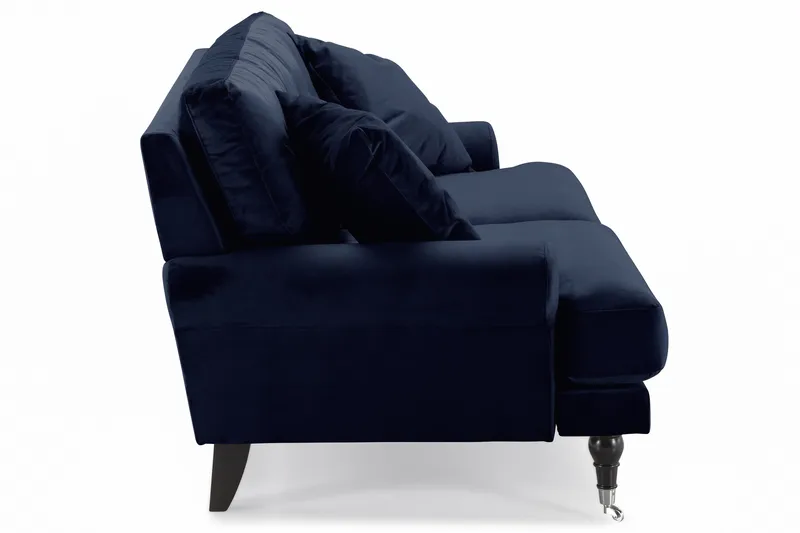Andrew 2-seters Fløyelssofa - Blå - Møbler - Sofaer - Howard-sofaer