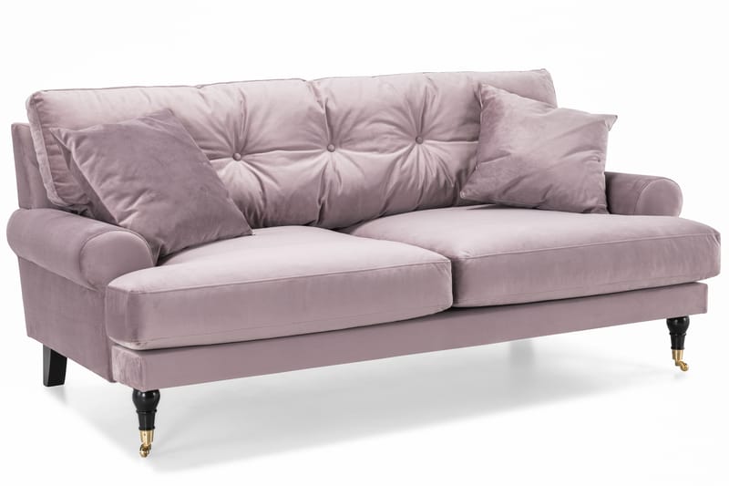 Andrew 2-seters Fløyelssofa - Lilla - Møbler - Sofaer - Fløyelssofaer