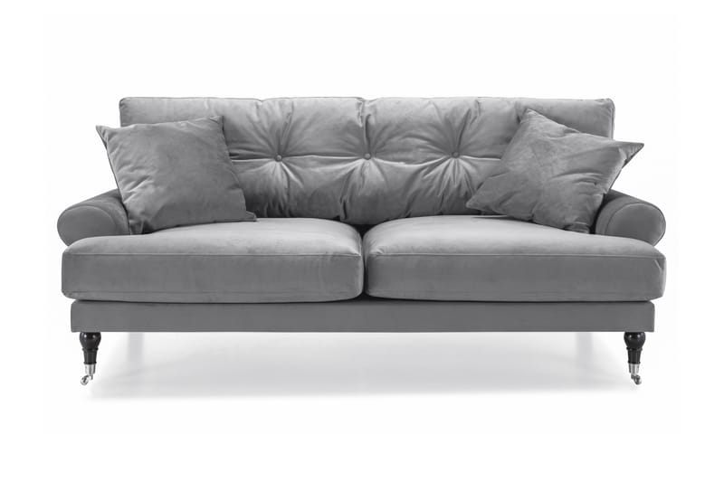 Andrew 2-seters Fløyelssofa - Lys grå - Møbler - Sofaer - Fløyelssofaer