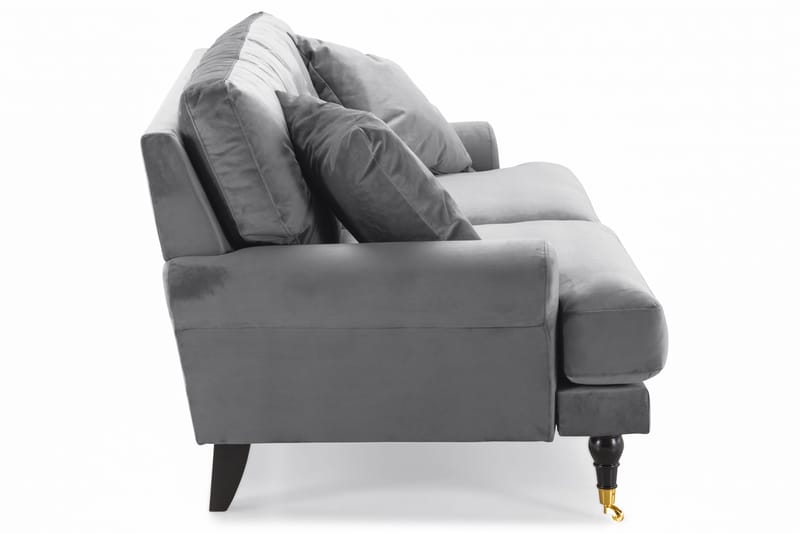 Andrew 2-seters Fløyelssofa - Lys grå - Møbler - Sofaer - Howard-sofaer