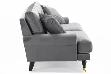 Andrew 2-seters Fløyelssofa - Lys grå - Møbler - Sofaer - Howard-sofaer