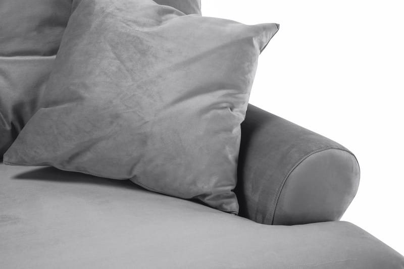 Andrew 2-seters Fløyelssofa - Lys grå - Møbler - Sofaer - Howard-sofaer