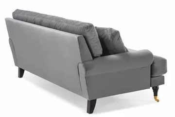 Andrew 2-seters Fløyelssofa - Lys grå - Møbler - Sofaer - Howard-sofaer