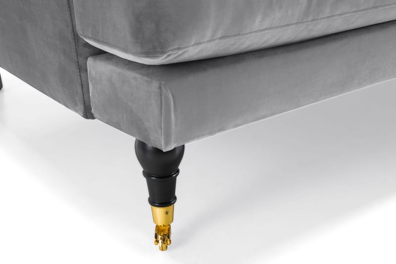 Andrew 2-seters Fløyelssofa - Lys grå - Møbler - Sofaer - Howard-sofaer