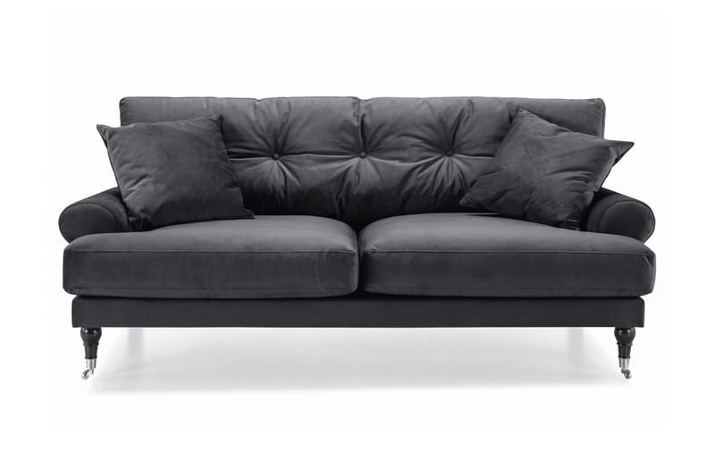 Andrew 2-seters Fløyelssofa - Mørk grå - Møbler - Sofaer - Fløyelssofaer