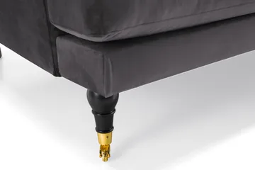 Andrew 2-seters Fløyelssofa - Mørk grå - Møbler - Sofaer - Howard-sofaer