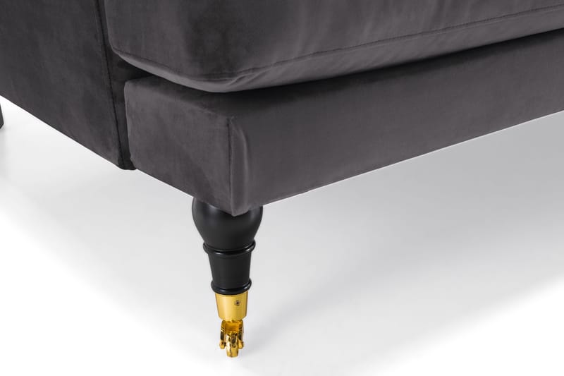 Andrew 2-seters Fløyelssofa - Mørk grå - Møbler - Sofaer - Howard-sofaer