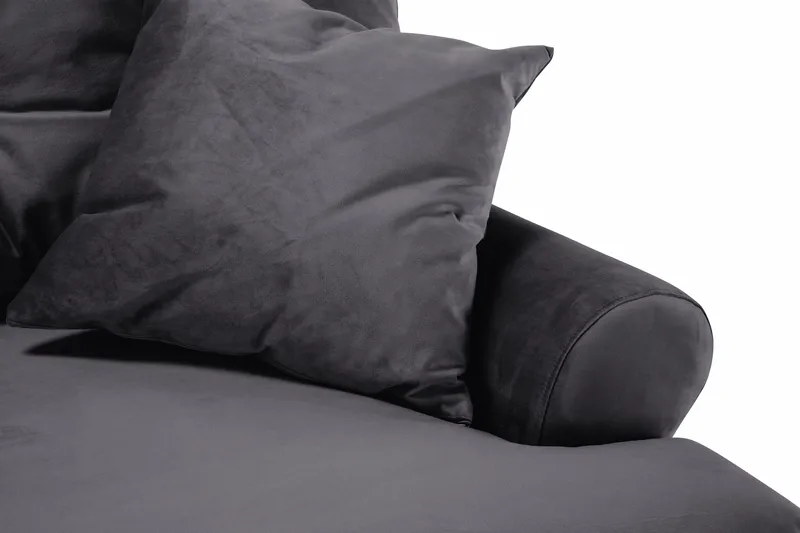 Andrew 2-seters Fløyelssofa - Mørk grå - Møbler - Sofaer - Howard-sofaer