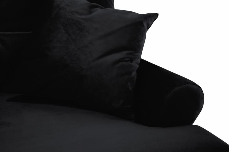 Andrew 2-seters Fløyelssofa - Svart - Møbler - Sofaer - Fløyelssofaer