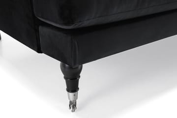 Andrew 2-seters Fløyelssofa - Svart - Møbler - Sofaer - Howard-sofaer