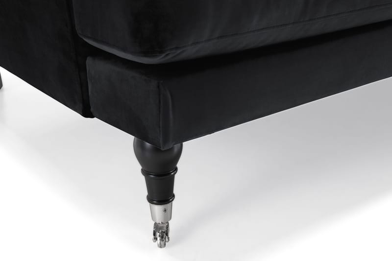 Andrew 2-seters Fløyelssofa - Svart - Møbler - Sofaer - Howard-sofaer