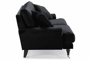 Andrew 2-seters Fløyelssofa - Svart - Møbler - Sofaer - Fløyelssofaer