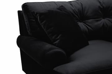 Andrew 2-seters Fløyelssofa - Svart - Møbler - Sofaer - Fløyelssofaer