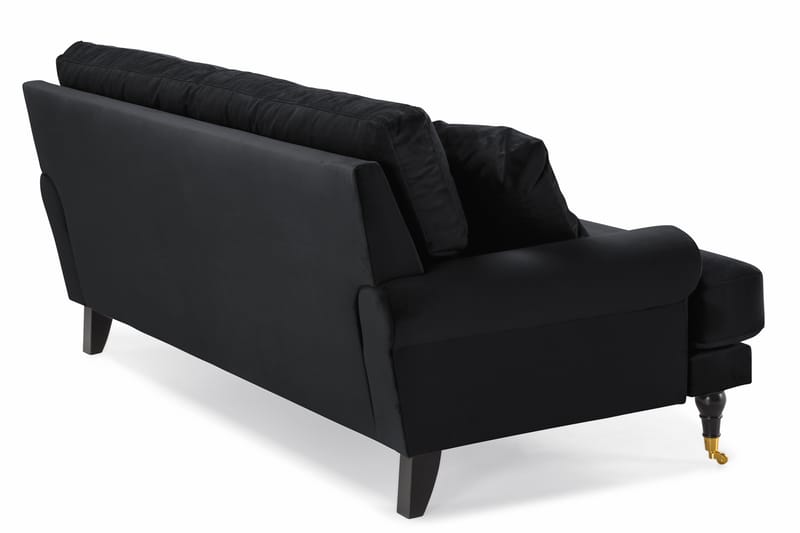 Andrew 2-seters Fløyelssofa - Svart - Møbler - Sofaer - Fløyelssofaer