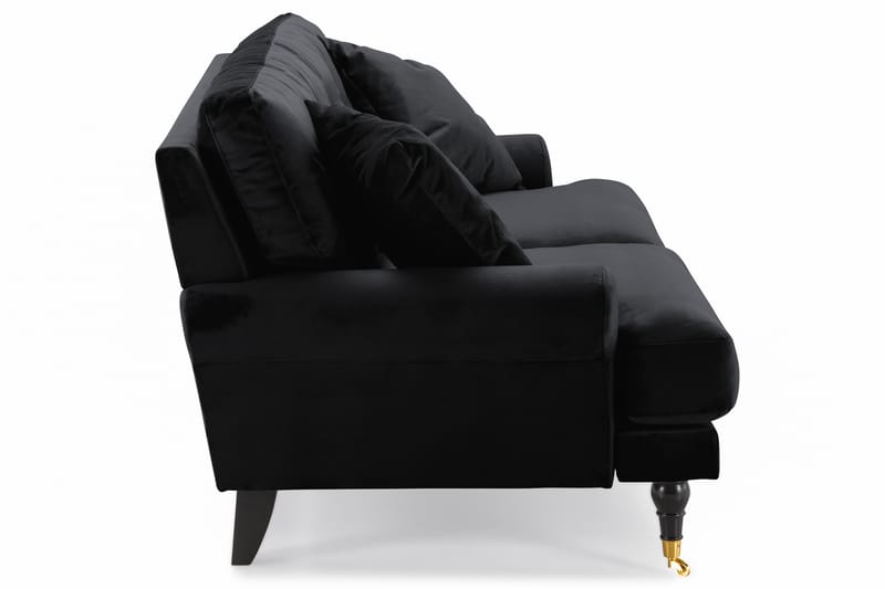 Andrew 2-seters Fløyelssofa - Svart - Møbler - Sofaer - Fløyelssofaer