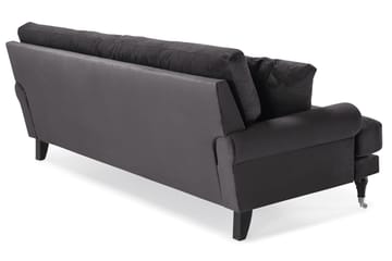 Andrew 3-seters Fløyelssofa - Mørk grå - Møbler - Sofaer - Howard-sofaer