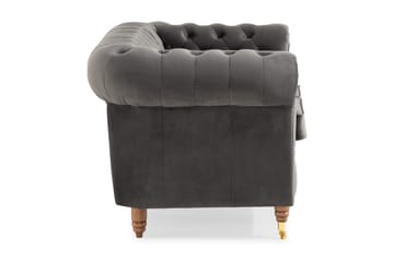 Chesterfield Deluxe 2-seter Sofa - Grå - Møbler - Sofaer - Howard-sofaer