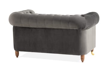 Chesterfield Deluxe 2-seter Sofa - Grå - Møbler - Sofaer - Howard-sofaer