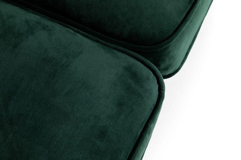 Chesterfield Lyx 2-seter Liten fløyelssofa – Dyp sofa 160 cm bred - Grønn - Møbler - Sofaer - Howard-sofaer