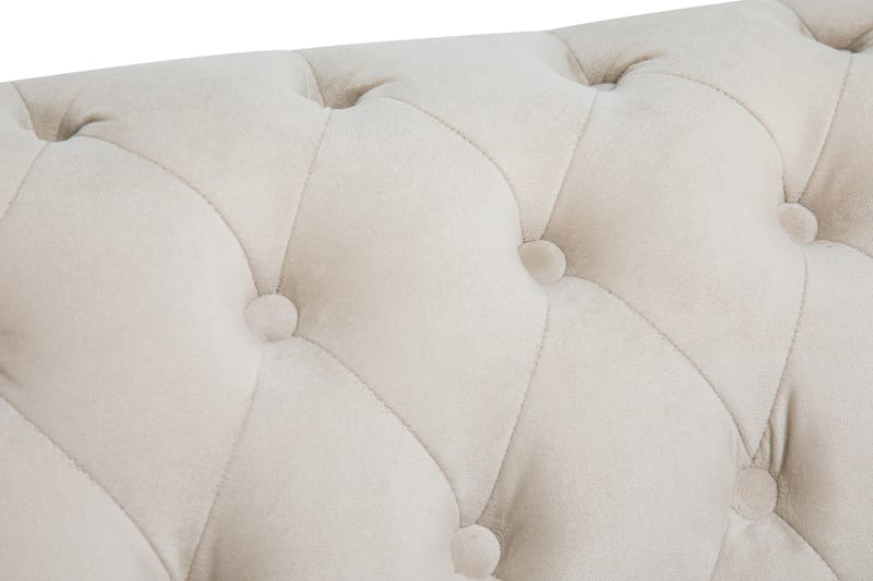 Fløyelssofa Chester Deluxe 2-seter - Beige - Fløyelssofaer - 2 seter sofa - Howard-sofaer - Chesterfield sofaer