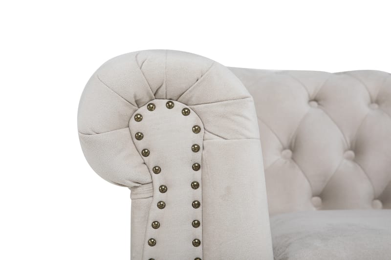 Fløyelssofa Chester Deluxe 2-seter - Beige - Fløyelssofaer - 2 seter sofa - Howard-sofaer - Chesterfield sofaer