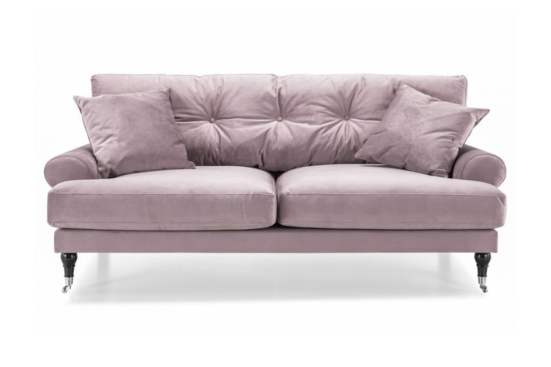 Fløyelssofa Webber 2-seter - Lilla|Krom - Fløyelssofaer - 2 seter sofa - Howard-sofaer