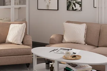 Howard Classic 2-seters Stoffsofa - Mørk beige - Møbler - Sofaer - Howard-sofaer