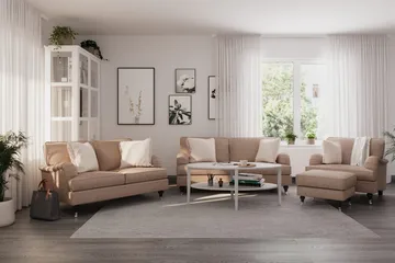 Howard Classic 2-seters Stoffsofa - Mørk beige - Møbler - Sofaer - Howard-sofaer