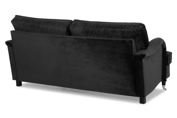 Howard Classic 2-seters Svunget Fløyelssofa - Svart - Møbler - Sofaer - Howard-sofaer