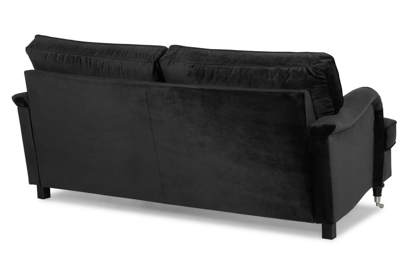 Howard Classic 2-seters Svunget Fløyelssofa - Svart - Møbler - Sofaer - Howard-sofaer