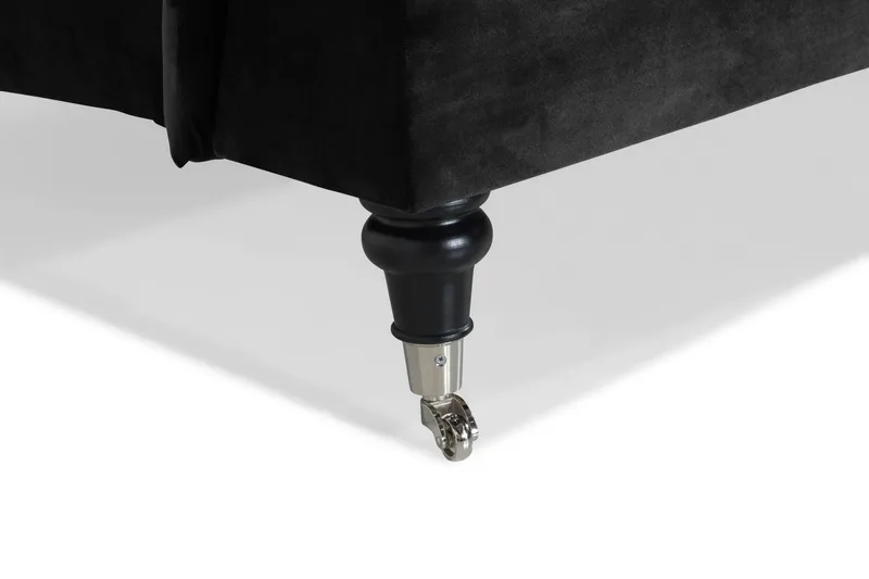 Howard Classic 2-seters Svunget Fløyelssofa - Svart - Møbler - Sofaer - Howard-sofaer