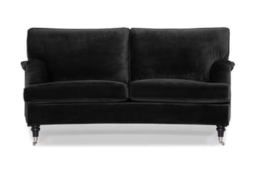 Howard Classic 2-seters Svunget Fløyelssofa - Svart - Møbler - Sofaer - Howard-sofaer
