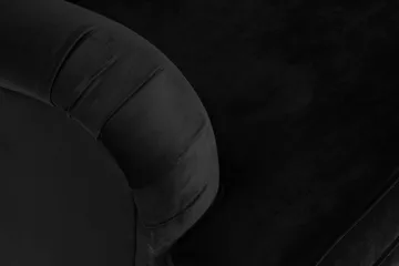 Howard Classic 2-seters Svunget Fløyelssofa - Svart - Møbler - Sofaer - Howard-sofaer