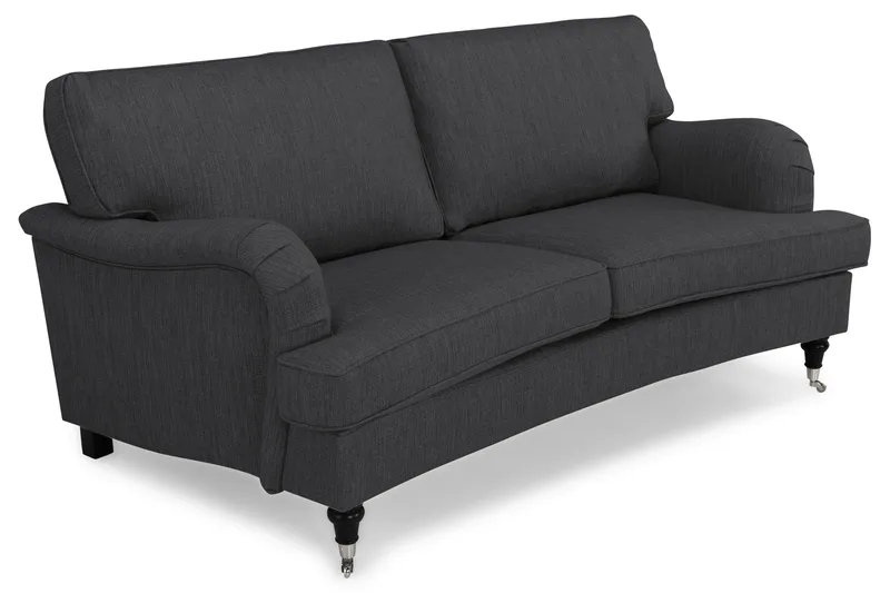 Howard Classic 2-seters Svunget Stoffsofa - Mørk grå - Møbler - Sofaer - Howard-sofaer