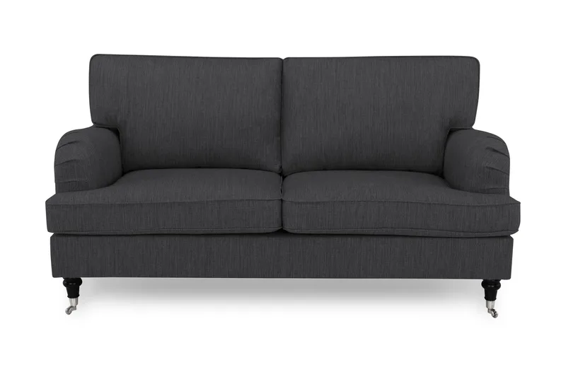 Howard Classic 3-seters Stoffsofa, Antrasitt