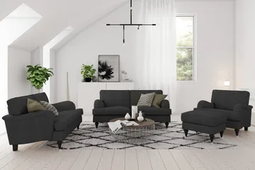 Howard Classic 3-seters Stoffsofa - Antrasitt - Møbler - Sofaer - Howard-sofaer