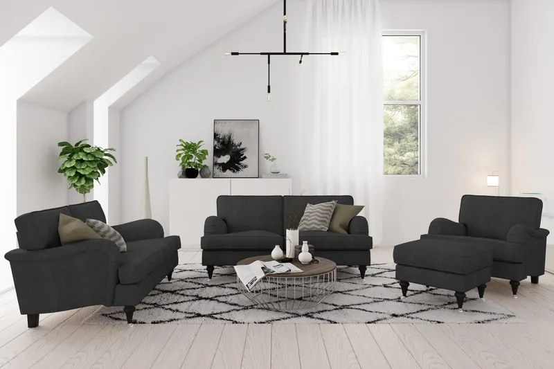 Howard Classic 3-seters Stoffsofa - Antrasitt - Møbler - Sofaer - Howard-sofaer