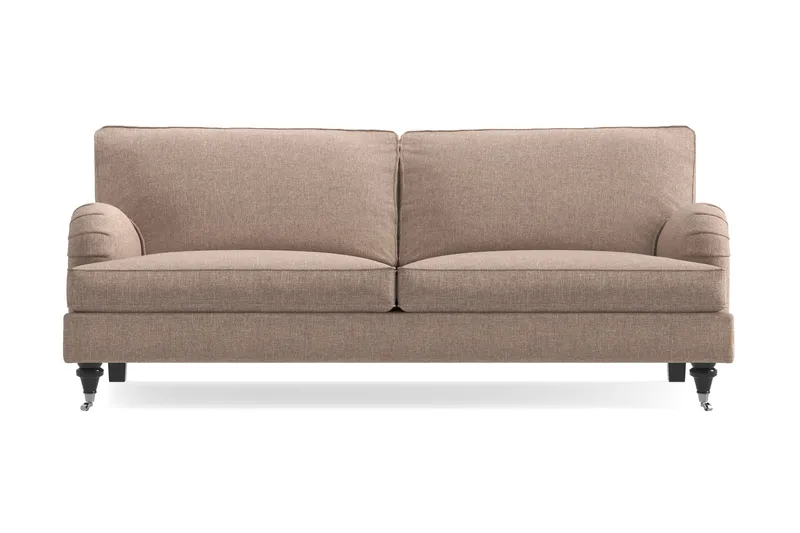 Howard Classic 3-seters Stoffsofa, Mørk beige