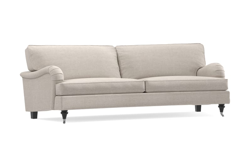 Howard Classic 3-seters Svunget Stoffsofa - Beige - Møbler - Sofaer - Howard-sofaer