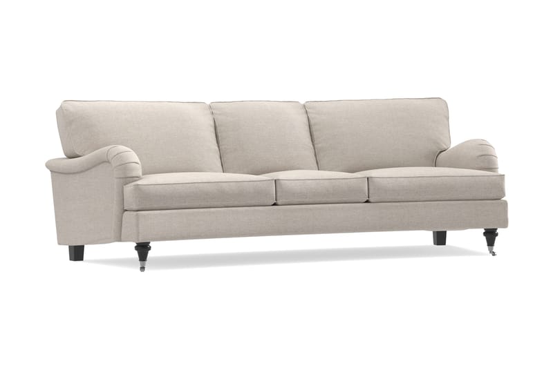 Howard Classic 3-seters Svunget Stoffsofa - Beige - Møbler - Sofaer - Howard-sofaer