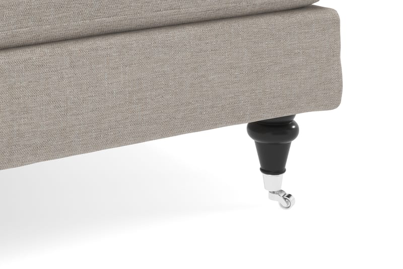 Howard Classic 3-seters Svunget Stoffsofa - Beige - Møbler - Sofaer - Howard-sofaer
