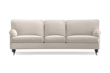 Howard Classic 3-seters Svunget Stoffsofa - Beige - Møbler - Sofaer - Howard-sofaer