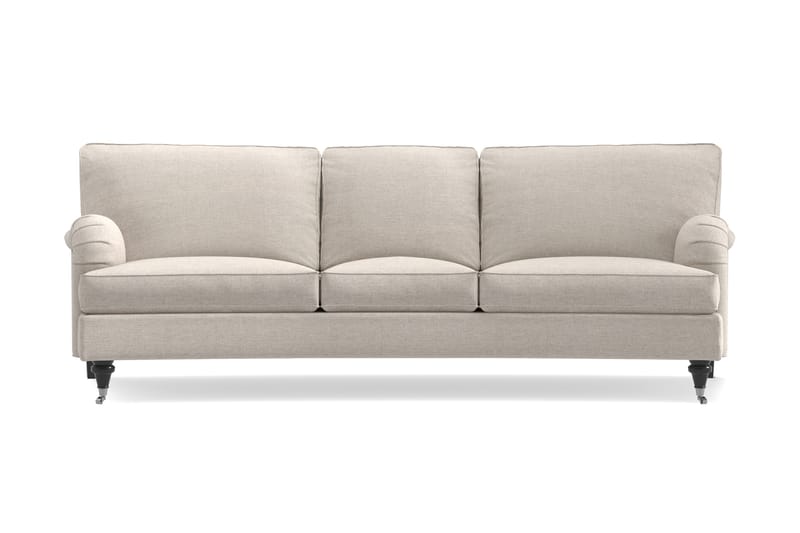 Howard Classic 3-seters Svunget Stoffsofa - Beige - Møbler - Sofaer - Howard-sofaer