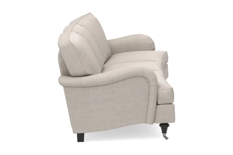 Howard Classic 3-seters Svunget Stoffsofa - Beige - Møbler - Sofaer - Howard-sofaer