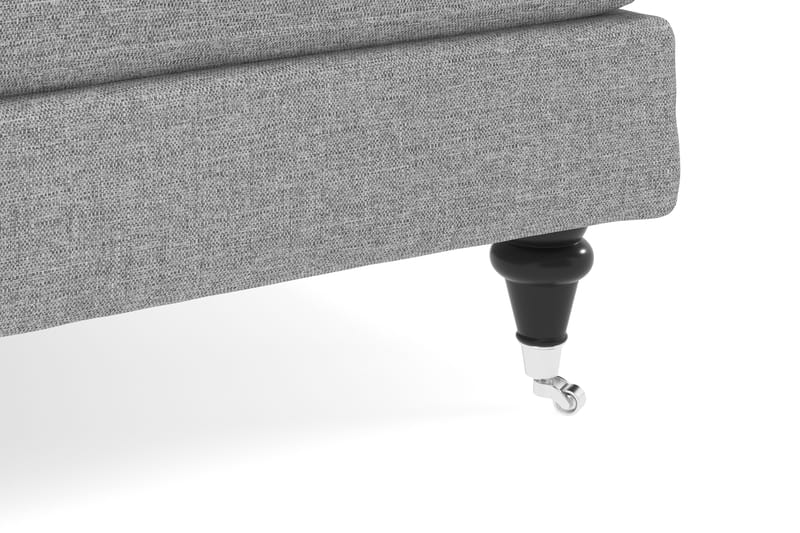 Howard Classic 3-seters Svunget Stoffsofa - Grå - Møbler - Sofaer - Howard-sofaer